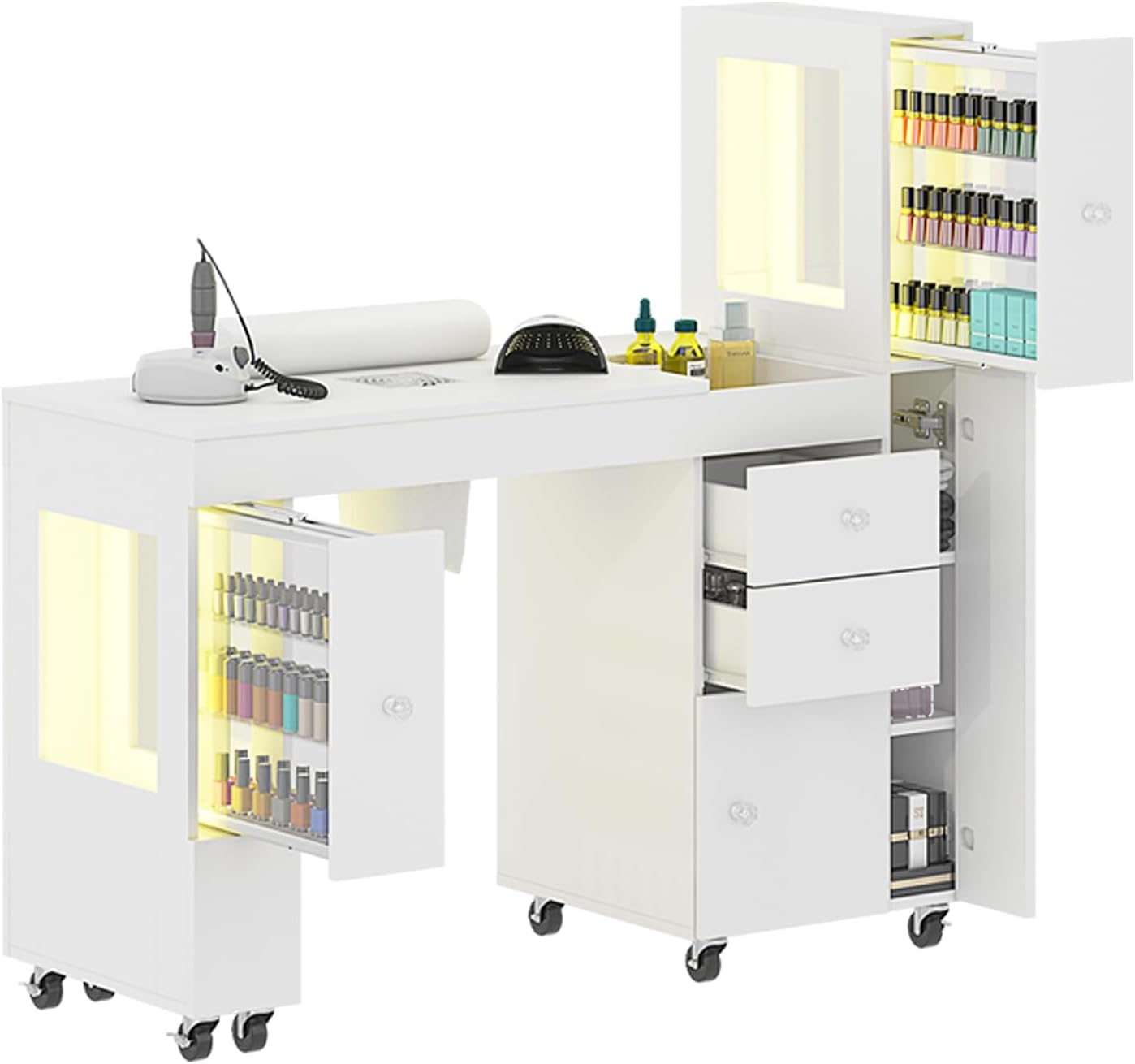 W Spa & Wellness - Manicure Table for Nail Tech w/