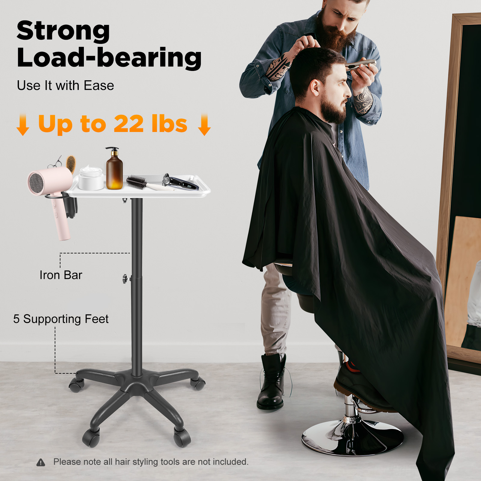 W Spa & Wellness - Instrument Tray w/ Rollers Mobile Service