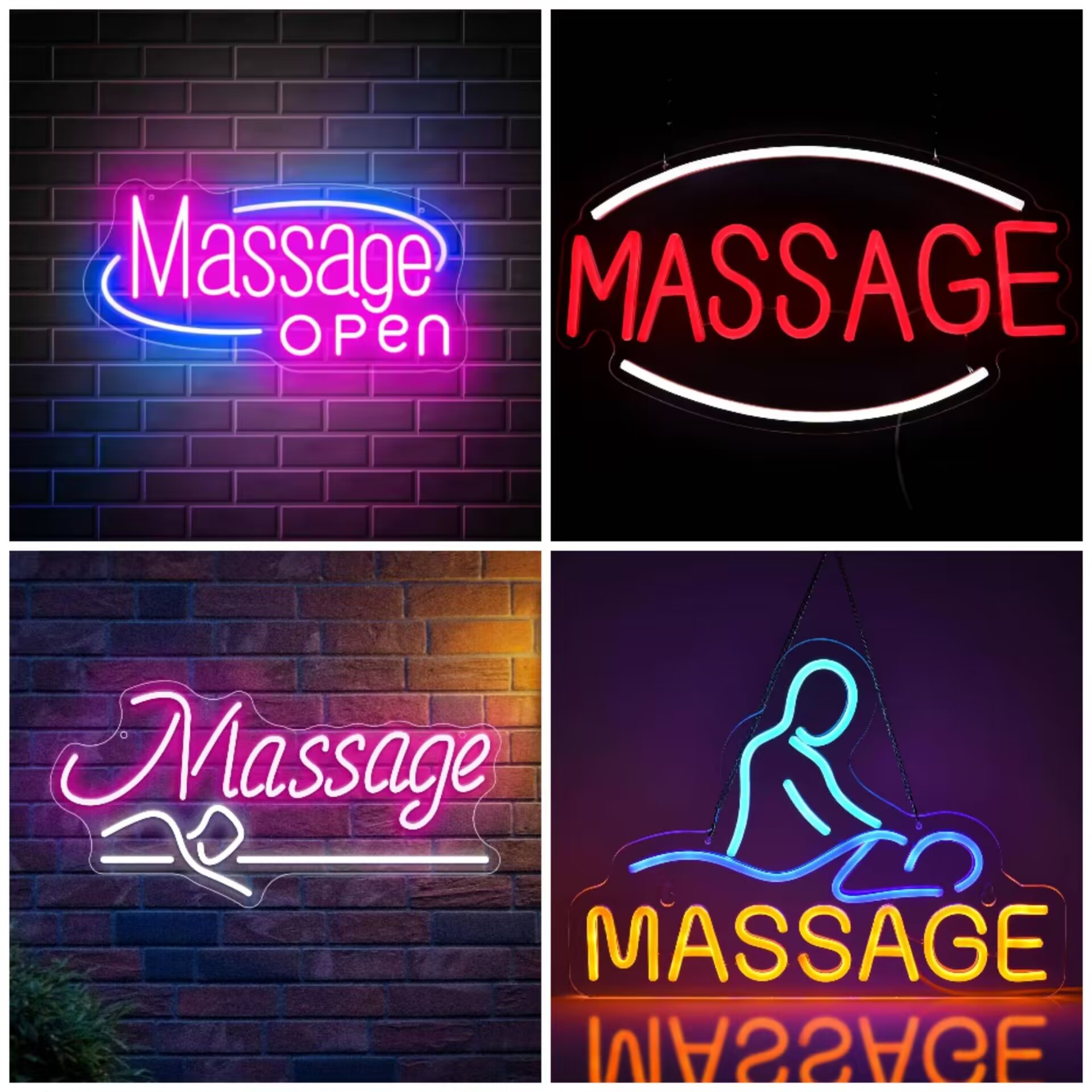 Massage Spa Open LED Neon Sign - Spa Wellness Salon ulasan dan harga
