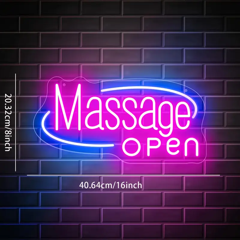 Massage Spa Open LED Neon Sign - Spa Wellness Salon ulasan dan harga