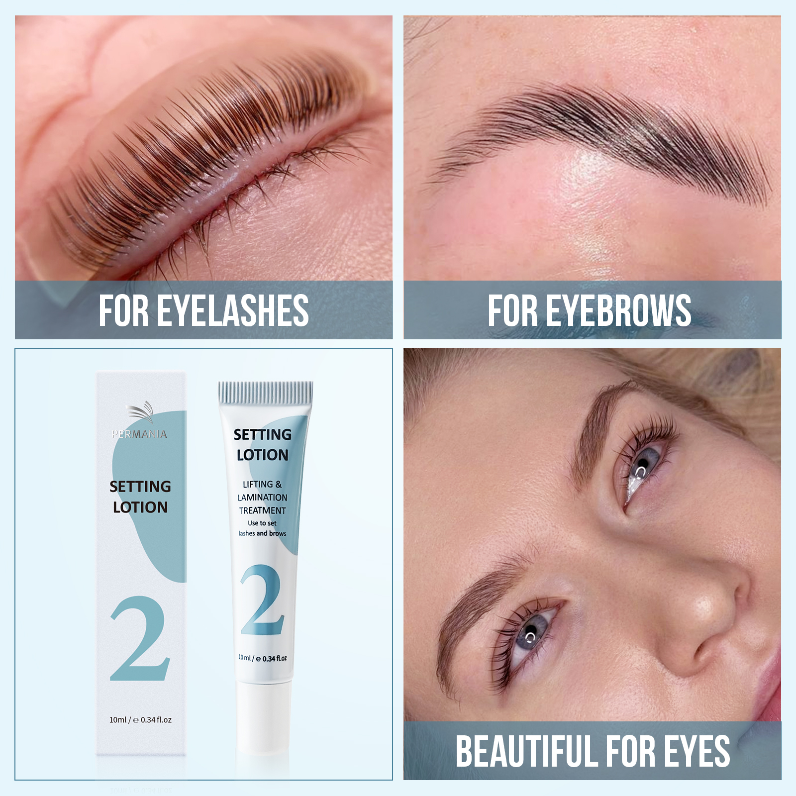 PERMANIA Eyebrows Lift Lotion  - Brow Lamination Kit ulasan dan harga