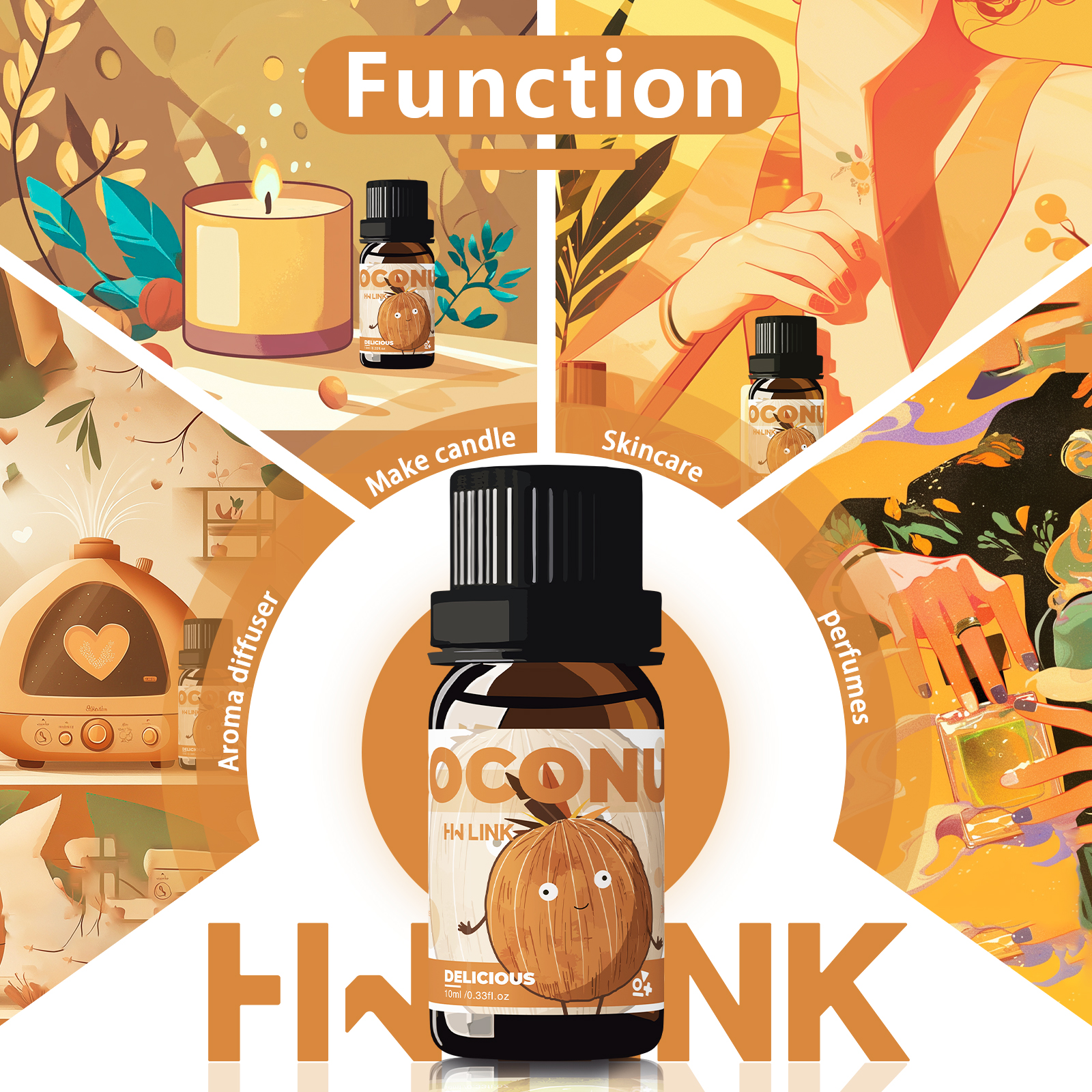 10ml Coconut Essential Oils No - Spa And Wellness ulasan dan harga