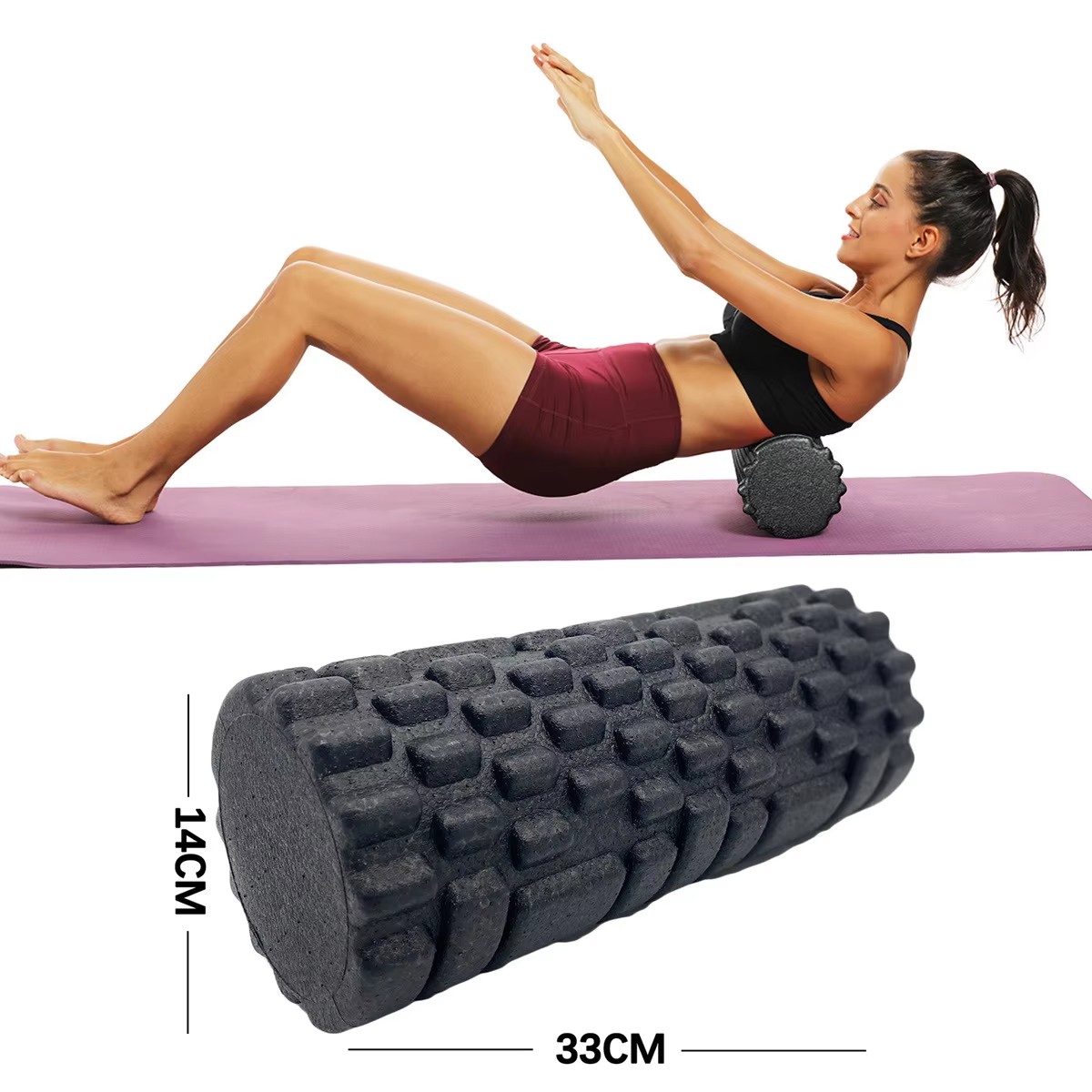 30/33cm Fitness Foam Roller Yo - Spa And Wellness ulasan dan harga
