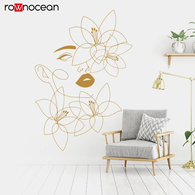 One Line Wall Decals Beauty Wa - Spa Wellness Salon ulasan dan harga