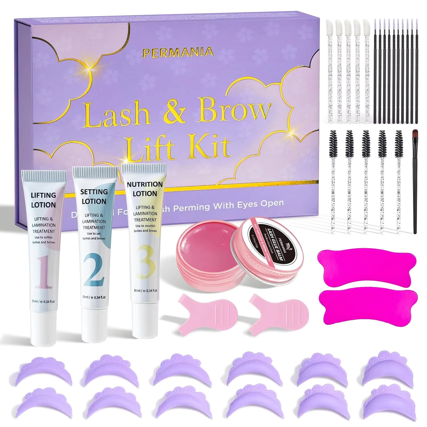 PERMANIA New Eyelash Lift Kit  - Brow Lamination Kit ulasan dan harga