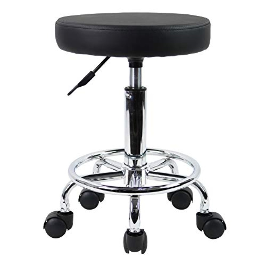 PU Leather Round Rolling Stool - Spa & Wellness Center Hotel Solverde ulasan dan harga