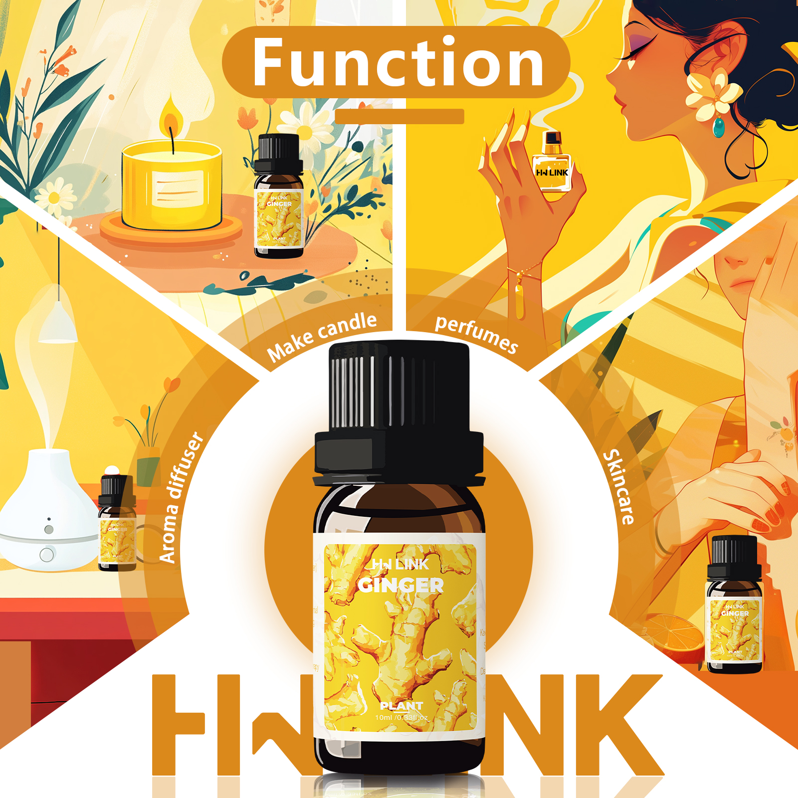Ginger Oil 100%Pure Natural Gi - Spa And Wellness ulasan dan harga