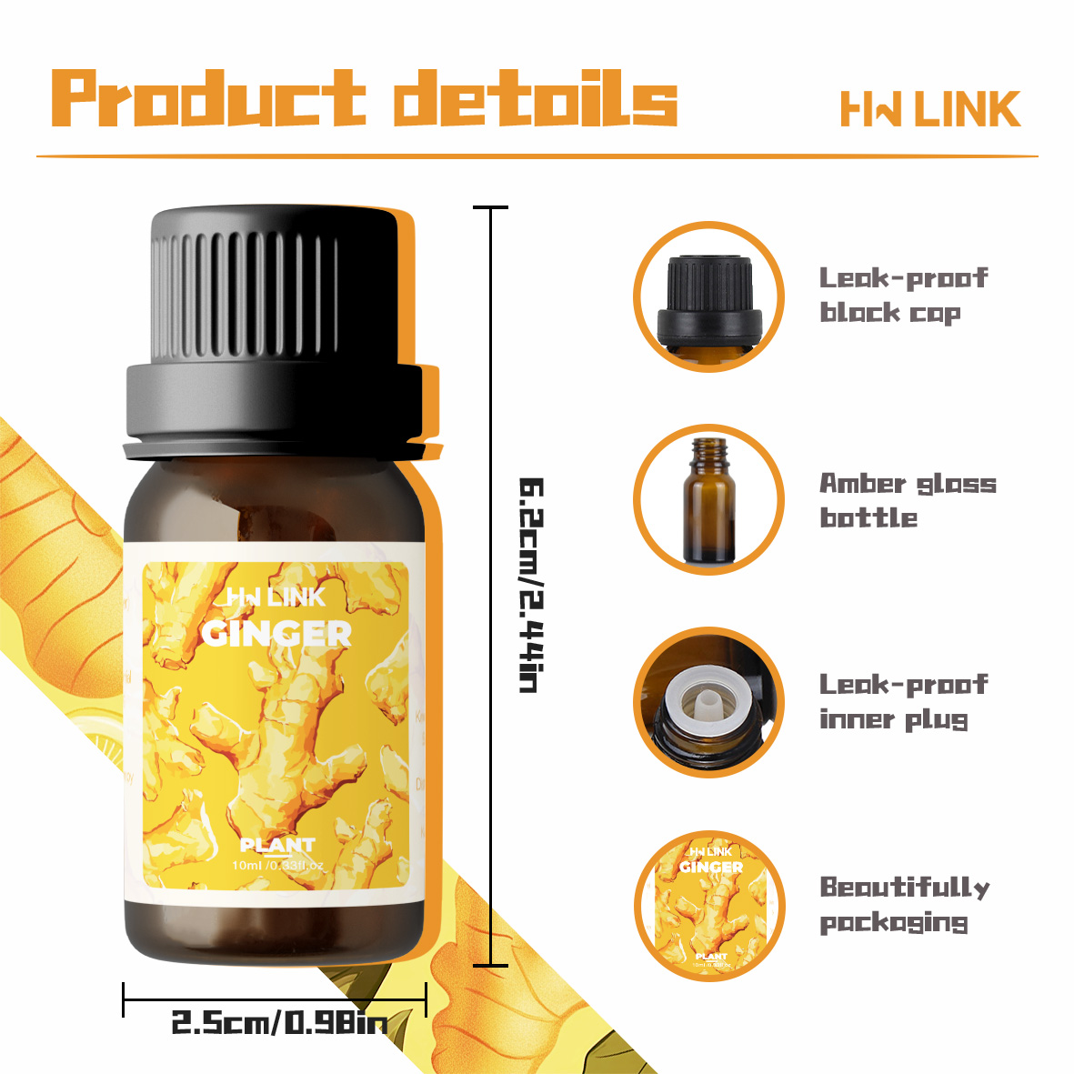Ginger Oil 100%Pure Natural Gi - Spa And Wellness ulasan dan harga