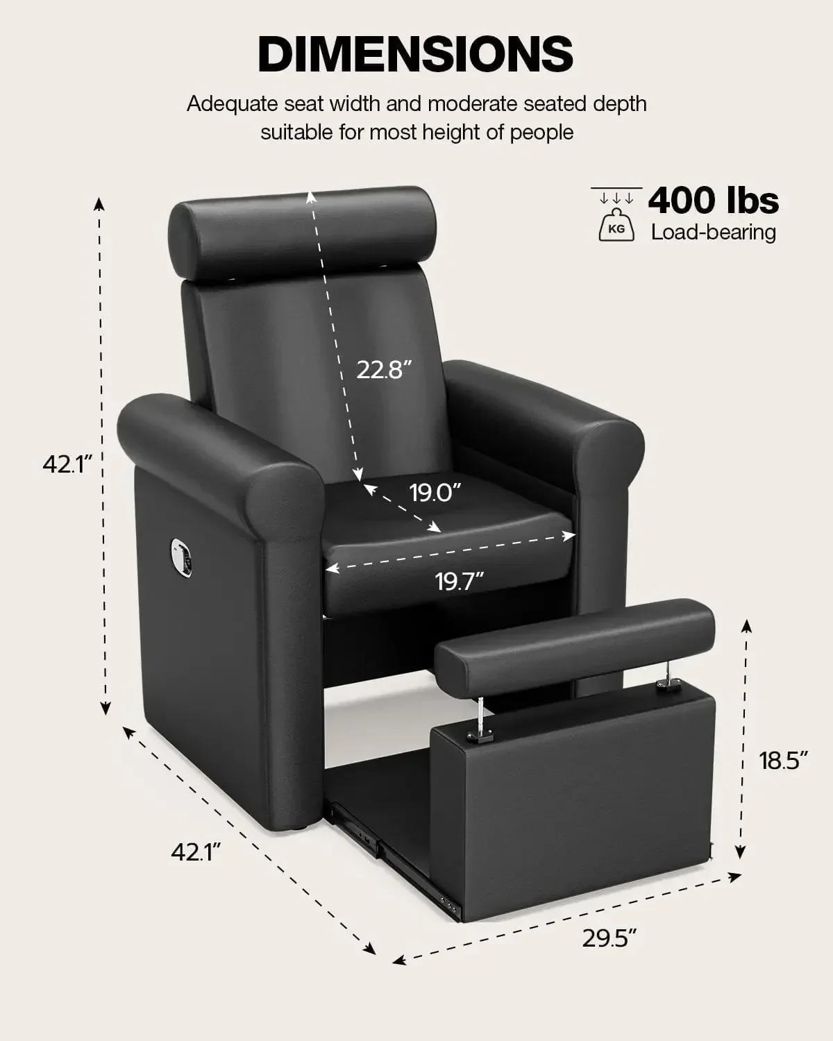 Pedicure Chair No Plumbing, Pr - W Spa & Wellness ulasan dan harga