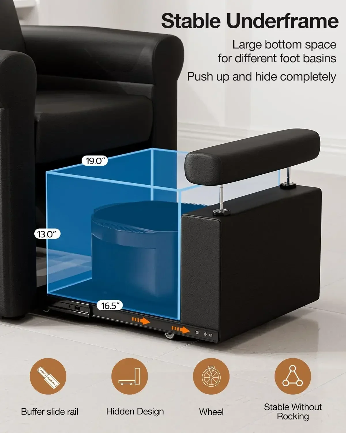 Pedicure Chair No Plumbing, Pr - W Spa & Wellness ulasan dan harga